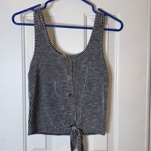 Striped sleeveless shirt